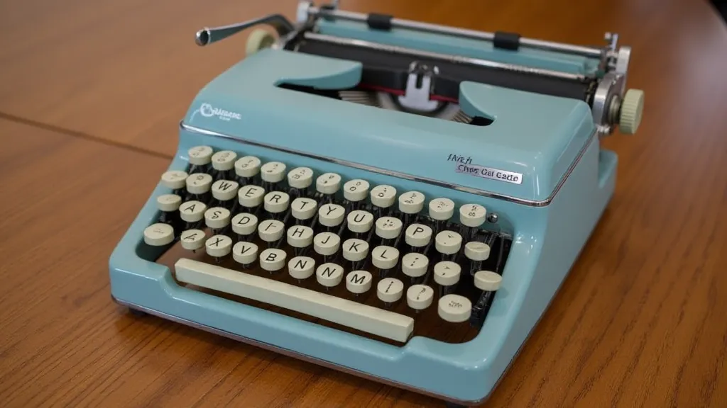 Restored Smith Corona Galaxie typewriter