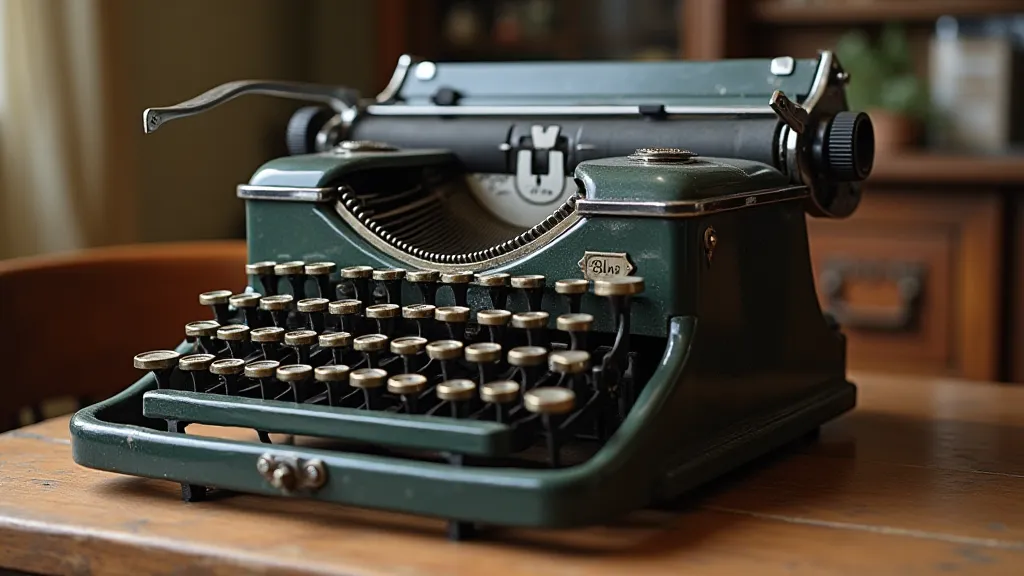 Fully restored vintage typewriter
