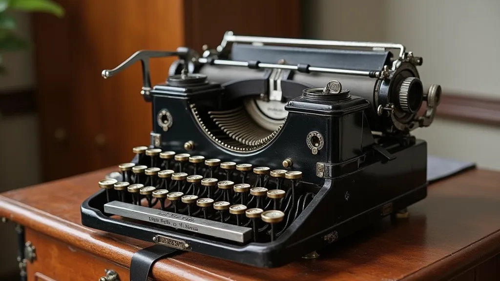 Restored Royal Quiet De Luxe on a desk