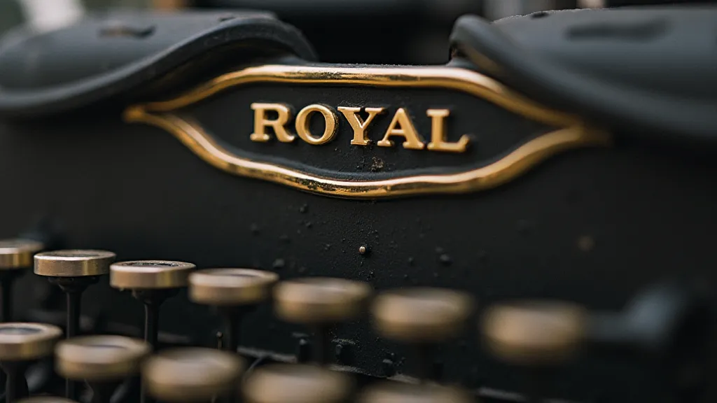Royal typewriter detail