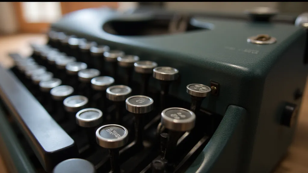 Smith Corona Silent typewriter close up